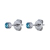 Пусеты Fiore Luna, Cubic zirconia Aquamarine, SWE0128 A S Пусеты Fiore Luna, Cubic zirconia Aquamarine, SWE0128 A S